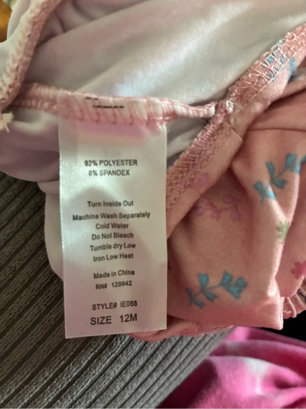 NWT btween Pink Floral Tie-Front Jumpsuit- size 2T